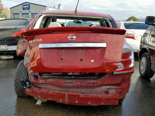 3N1AB6AP8CL678633 - 2012 NISSAN SENTRA 2.0 RED photo 9