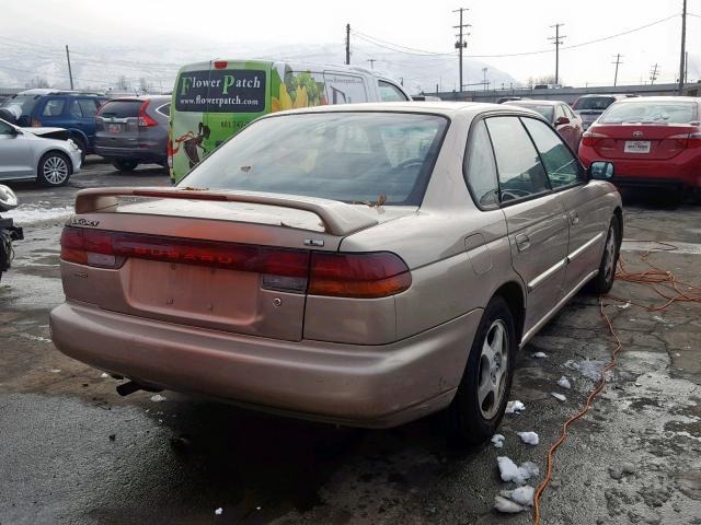 4S3BD4352X7253690 - 1999 SUBARU LEGACY L TAN photo 4