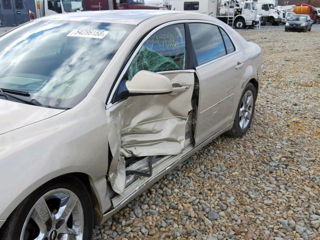 1G1ZC5E14BF268801 - 2011 CHEVROLET MALIBU 1LT BEIGE photo 9