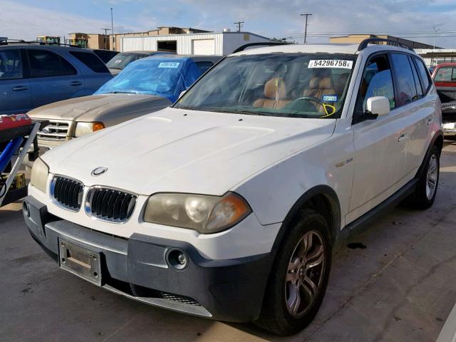 WBXPA93404WA62618 - 2004 BMW X3 3.0I WHITE photo 2