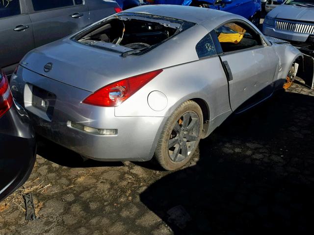 JN1AZ34E04T050583 - 2004 NISSAN 350Z COUPE SILVER photo 4