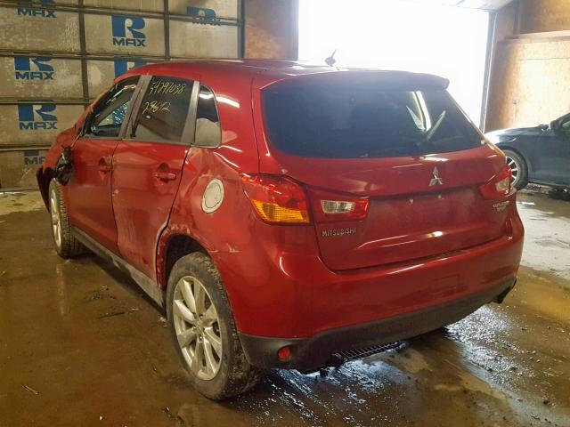 4A4AR3AU7FE040478 - 2015 MITSUBISHI OUTLANDER RED photo 3