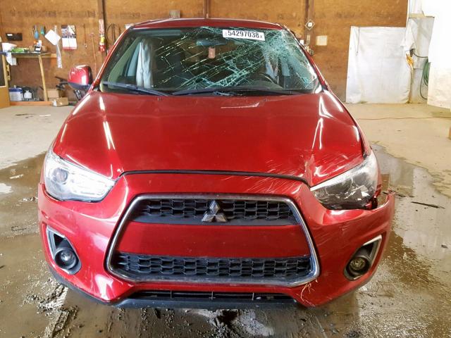 4A4AR3AU7FE040478 - 2015 MITSUBISHI OUTLANDER RED photo 7