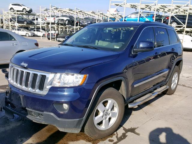 1C4RJFAG7CC160303 - 2012 JEEP GRAND CHER BLUE photo 2