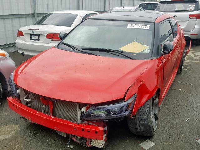 JTKJF5C71D3053134 - 2013 TOYOTA SCION TC 红色 照片 2