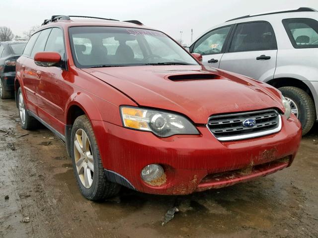 4S4BP68C354316767 - 2005 SUBARU LEGACY OUT RED photo 1