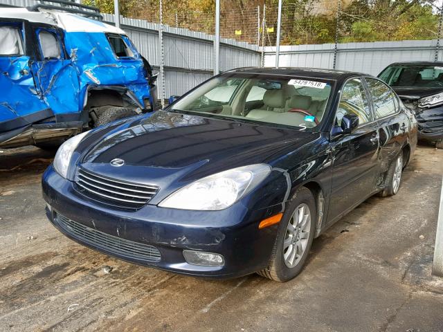 JTHBA30G145011505 - 2004 LEXUS ES 330 BLUE photo 2