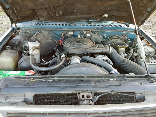 1GNCS13Z0M2187300 - 1991 CHEVROLET BLAZER S10 BLUE photo 7