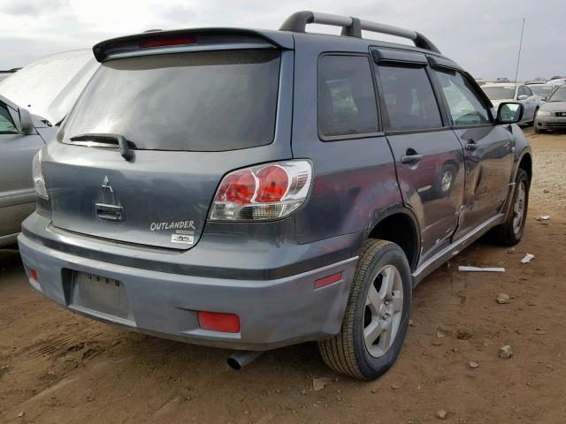 JA4LZ41F54U006298 - 2004 MITSUBISHI OUTLANDER GRAY photo 4