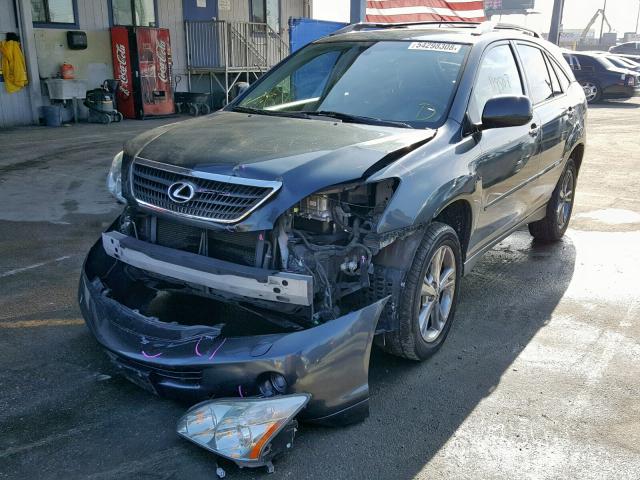 JTJGW31U172002657 - 2007 LEXUS RX 400H GRAY photo 2