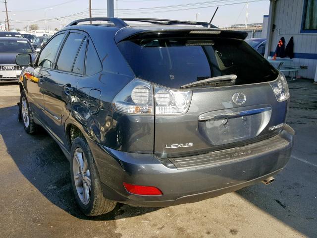 JTJGW31U172002657 - 2007 LEXUS RX 400H GRAY photo 3