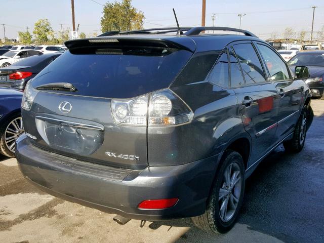 JTJGW31U172002657 - 2007 LEXUS RX 400H GRAY photo 4