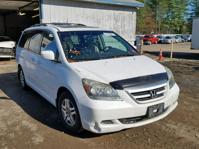 5FNRL387X7B427103 - 2007 HONDA ODYSSEY EX WHITE photo 1