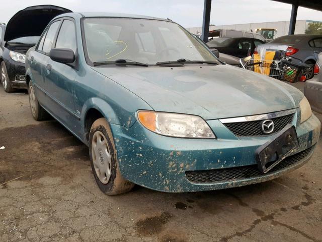 JM1BJ222210446992 - 2001 MAZDA PROTEGE DX GREEN photo 1