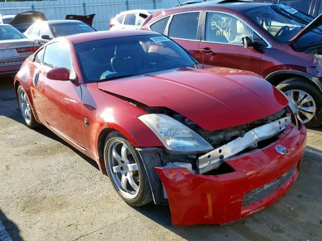 JN1AZ34E13T014013 - 2003 NISSAN 350Z COUPE RED photo 1