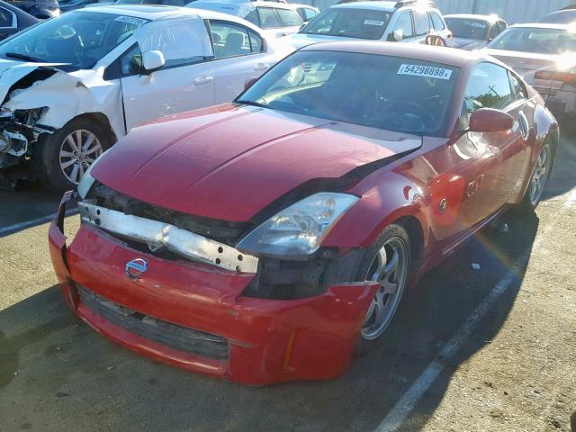 JN1AZ34E13T014013 - 2003 NISSAN 350Z COUPE RED photo 2