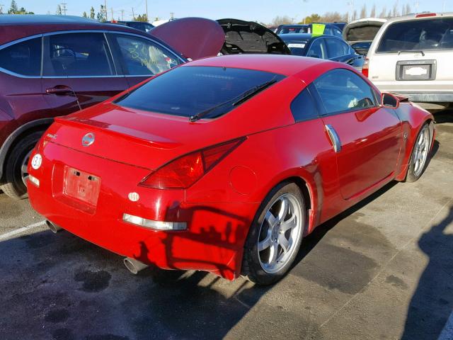 JN1AZ34E13T014013 - 2003 NISSAN 350Z COUPE RED photo 4