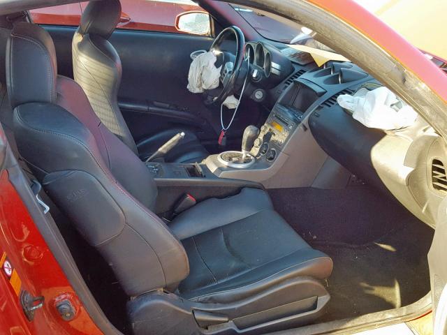 JN1AZ34E13T014013 - 2003 NISSAN 350Z COUPE RED photo 5