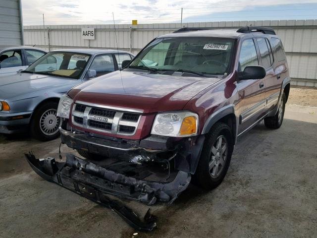 4NUES16S946702372 - 2004 ISUZU ASCENDER S RED photo 2