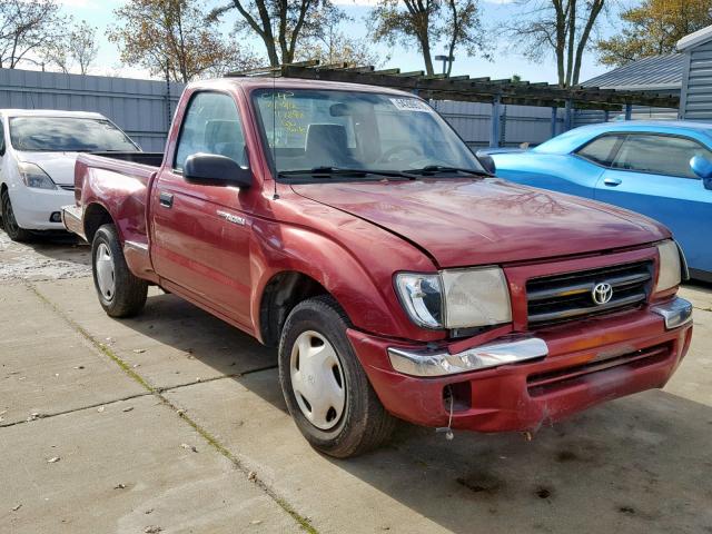 4TANL42N8YZ679032 - 2000 TOYOTA TACOMA RED photo 1