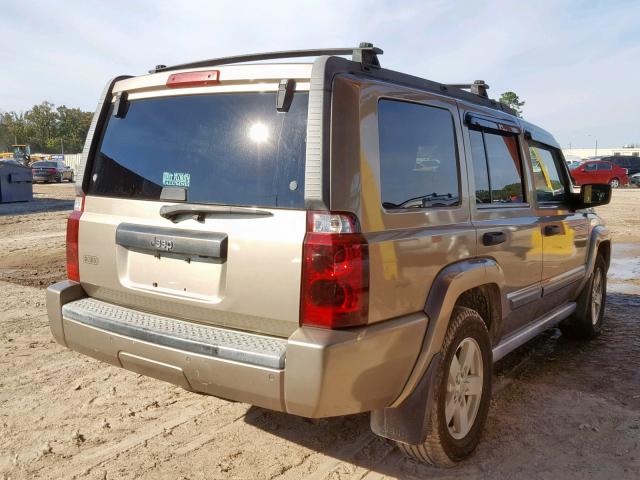 1J8HH48K06C236060 - 2006 JEEP COMMANDER GOLD photo 4