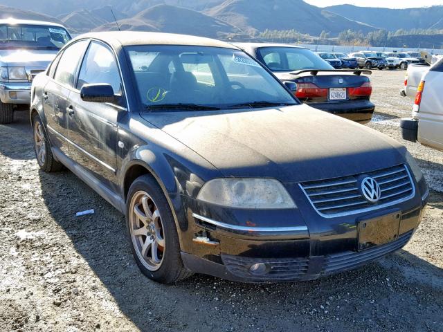 WVWRH63B22P030434 - 2002 VOLKSWAGEN PASSAT GLX BLACK photo 1