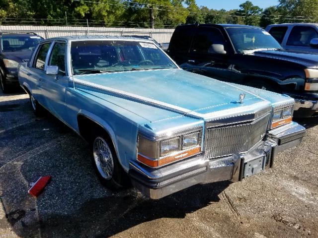 1G6DW51Y2KR705210 - 1989 CADILLAC BROUGHAM BLUE photo 1