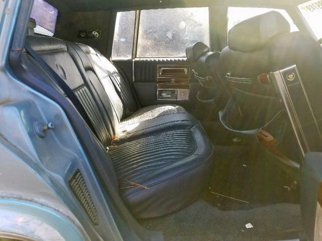 1G6DW51Y2KR705210 - 1989 CADILLAC BROUGHAM BLUE photo 6