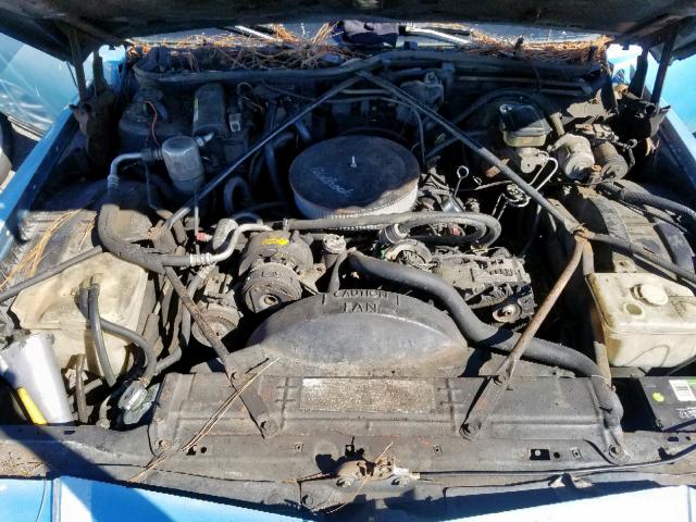 1G6DW51Y2KR705210 - 1989 CADILLAC BROUGHAM BLUE photo 7