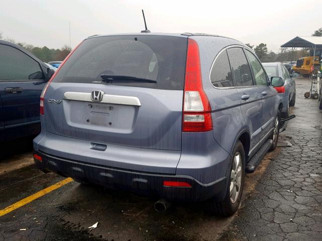 JHLRE48788C016025 - 2008 HONDA CR-V EXL BLUE photo 4