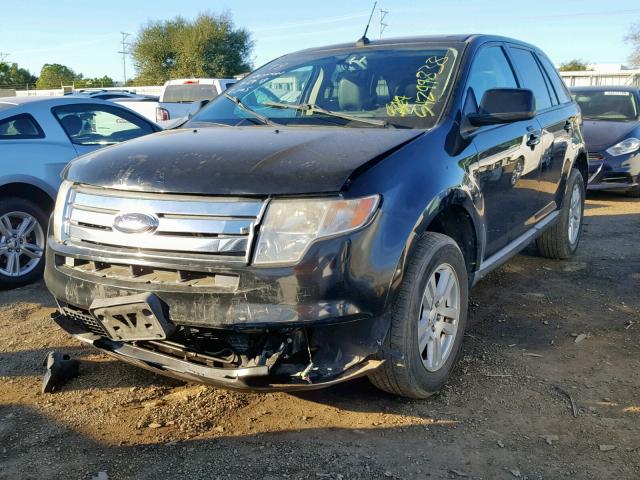 2FMDK38C38BA77768 - 2008 FORD EDGE SEL BLACK photo 2