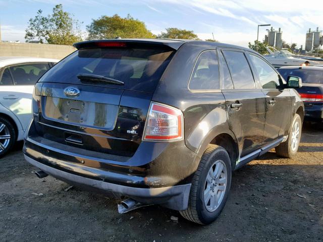 2FMDK38C38BA77768 - 2008 FORD EDGE SEL BLACK photo 4