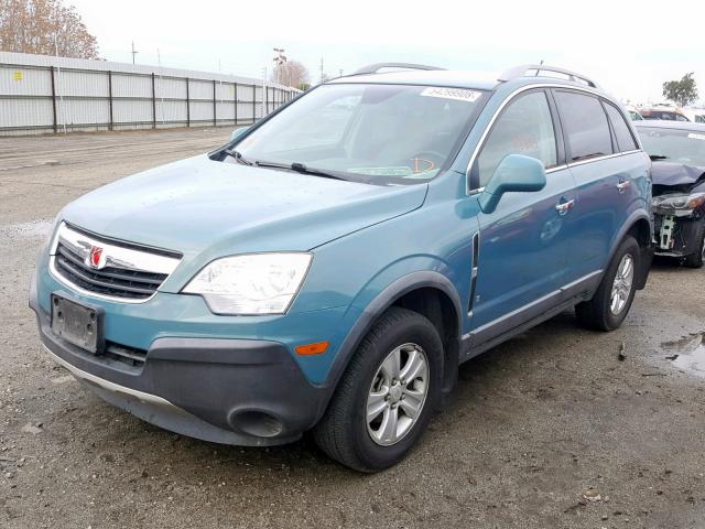 3GSCL33P28S630576 - 2008 SATURN VUE XE BLUE photo 2