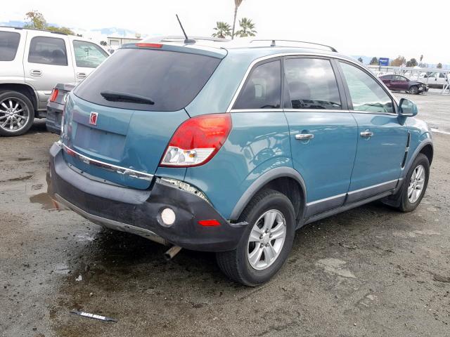 3GSCL33P28S630576 - 2008 SATURN VUE XE BLUE photo 4