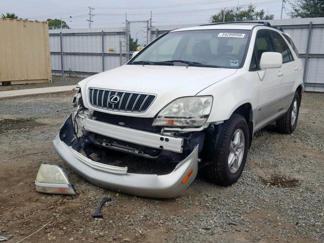 JTJGF10U630152789 - 2003 LEXUS RX 300 WHITE photo 2