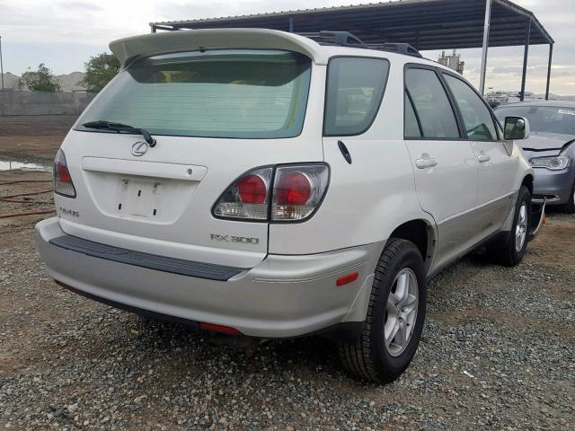 JTJGF10U630152789 - 2003 LEXUS RX 300 WHITE photo 4