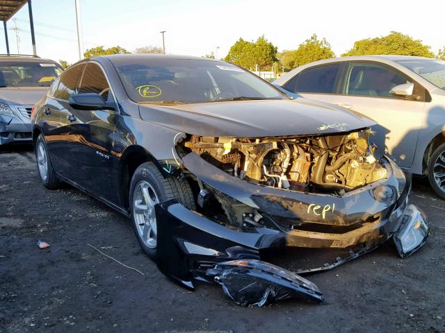 1G1ZB5ST5HF142142 - 2017 CHEVROLET MALIBU LS BLACK photo 1