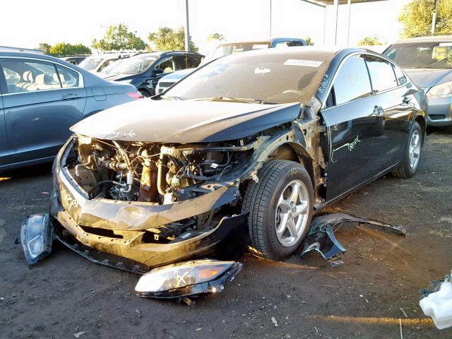 1G1ZB5ST5HF142142 - 2017 CHEVROLET MALIBU LS BLACK photo 2