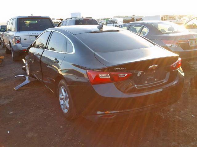 1G1ZB5ST5HF142142 - 2017 CHEVROLET MALIBU LS BLACK photo 3