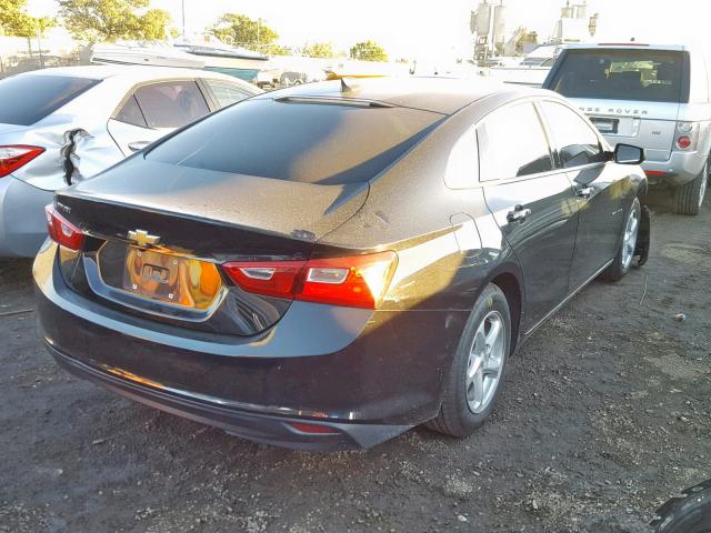 1G1ZB5ST5HF142142 - 2017 CHEVROLET MALIBU LS BLACK photo 4