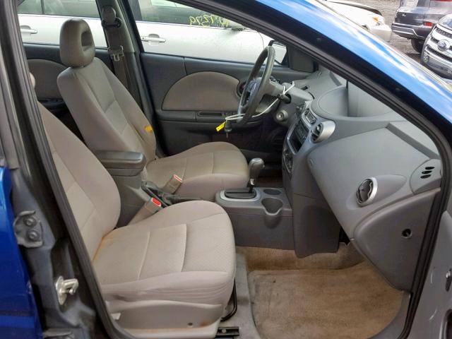 1G8AJ52F45Z134037 - 2005 SATURN ION LEVEL BLUE photo 5