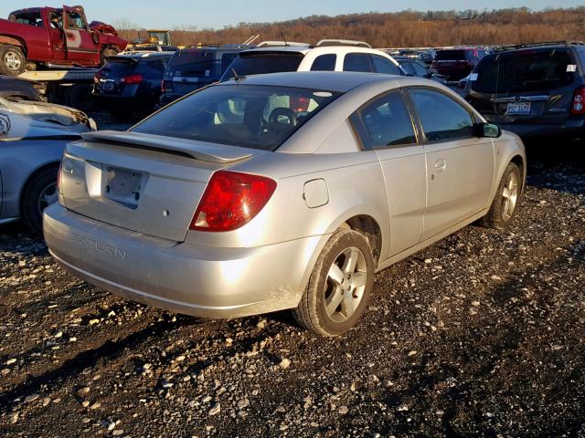 1G8AW15F87Z152744 - 2007 SATURN ION LEVEL SILVER photo 4