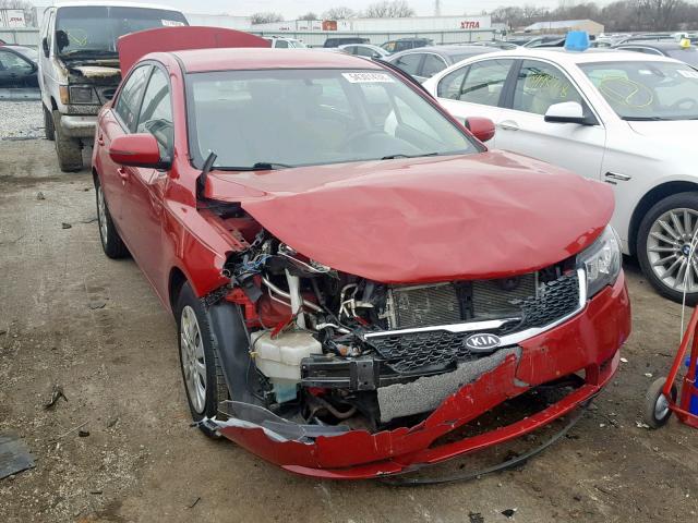 KNAFU4A28D5657334 - 2013 KIA FORTE EX BURGUNDY photo 1