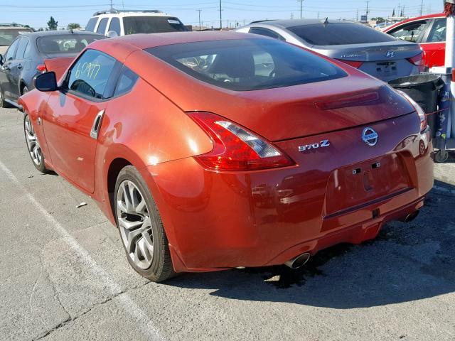 JN1AZ4EH3EM632638 - 2014 NISSAN 370Z BASE ORANGE photo 3