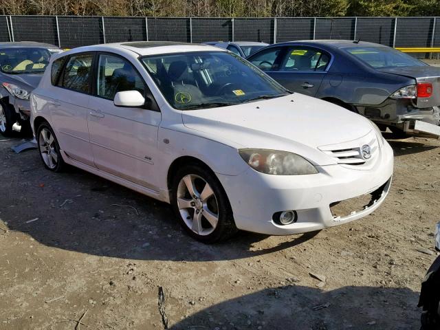 JM1BK143941204275 - 2004 MAZDA 3 HATCHBAC WHITE photo 1