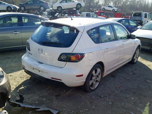 JM1BK143941204275 - 2004 MAZDA 3 HATCHBAC WHITE photo 4