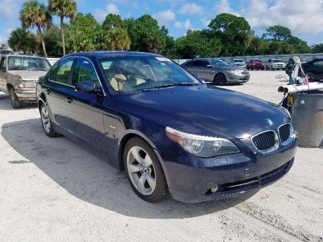 WBANA53585B864634 - 2005 BMW 525 I BLUE photo 1