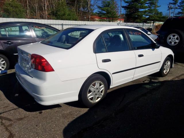 2HGES16314H599890 - 2004 HONDA CIVIC DX V WHITE photo 4