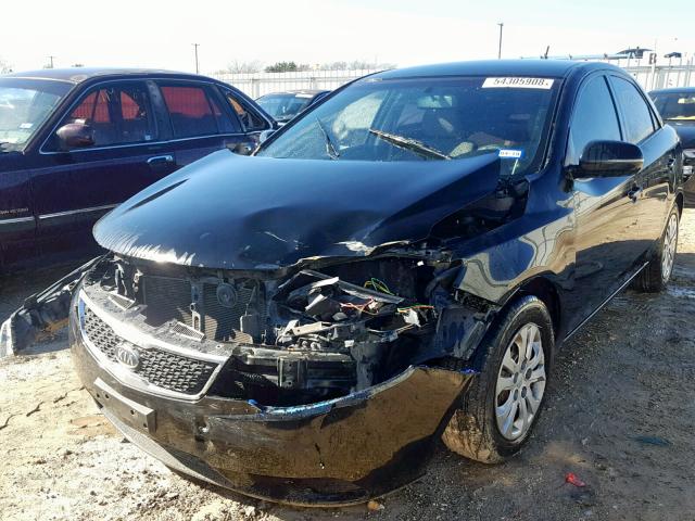 KNAFU4A2XC5645278 - 2012 KIA FORTE EX BLACK photo 2