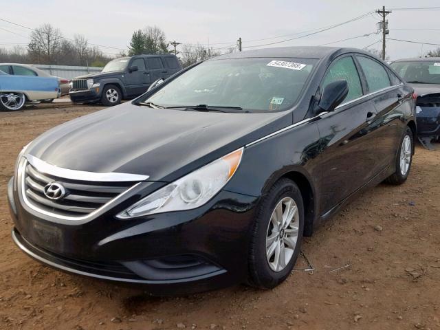 5NPEB4AC7EH895111 - 2014 HYUNDAI SONATA GLS BLACK photo 2